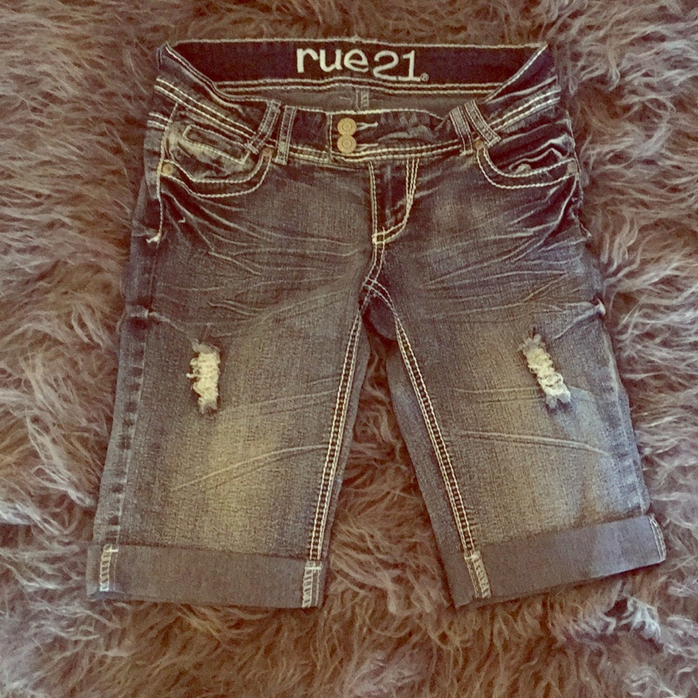 Rue 21 Bermuda Jean Shorts